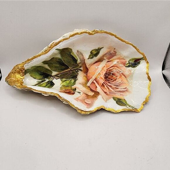 DECOUPAGE HUGE OYSTER SHELL - Picture 3 of 3